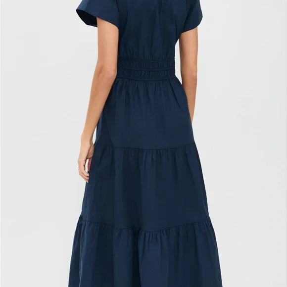 Marea Annabelle White Midi Dress size medium EUC - Picture 4 of 6